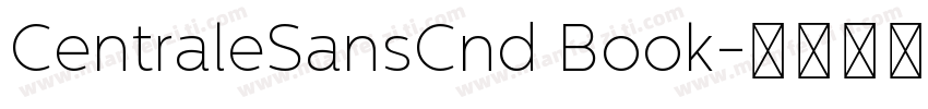CentraleSansCnd Book字体转换